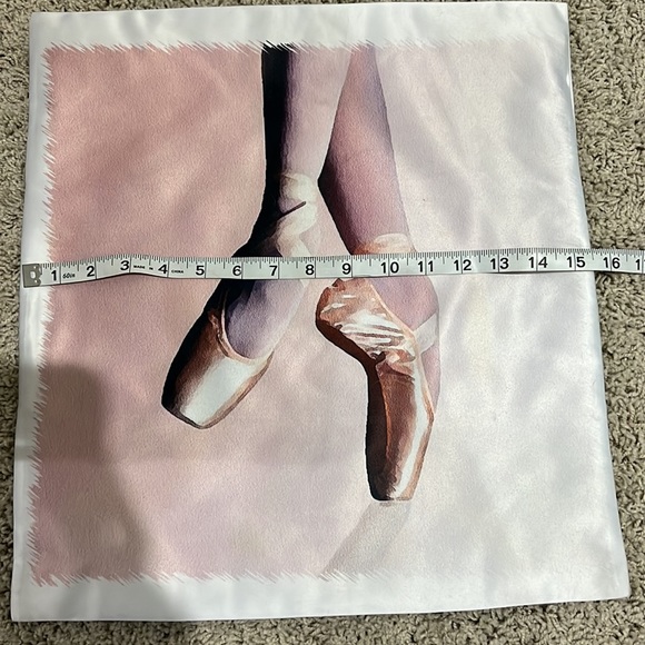 Pointe Shoe Pillow Cover. Does not include pillow. - Picture 4 of 5